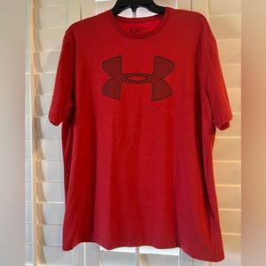 Men’s Under-Armour Red Graphic T-shirt Size Large